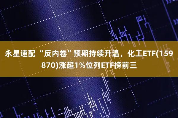 永星速配 “反内卷”预期持续升温,化工ETF(159870)涨超1%位列ETF榜前三