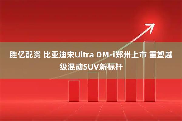胜亿配资 比亚迪宋Ultra DM-i郑州上市 重塑越级混动SUV新标杆