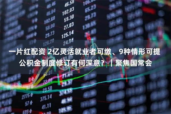 一片红配资 2亿灵活就业者可缴、9种情形可提 公积金制度修订有何深意？｜聚焦国常会