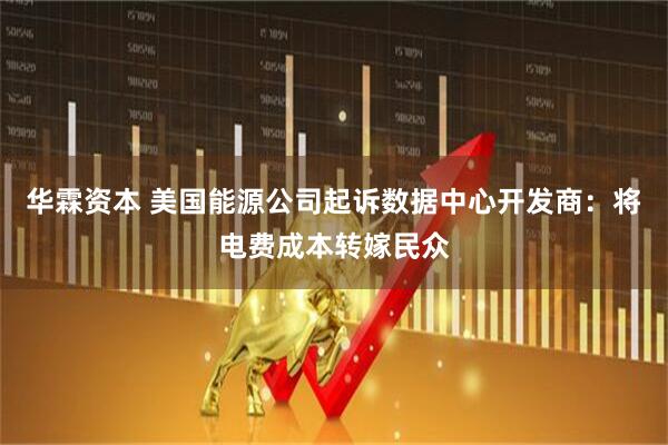 华霖资本 美国能源公司起诉数据中心开发商：将电费成本转嫁民众