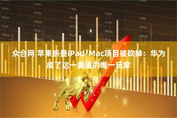 众合网 苹果折叠iPad/Mac项目被砍掉:华为成了这一赛道的唯一玩家